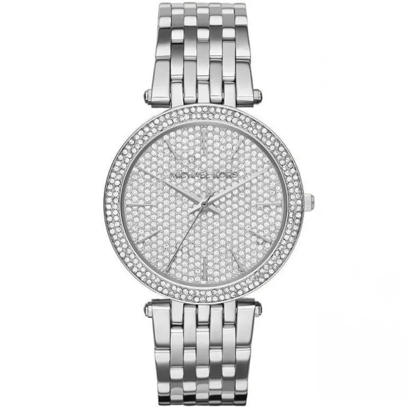 Michael Kors MK3437 Darci Silver Crystal Pave Women's Watch sold by Watch & Watch