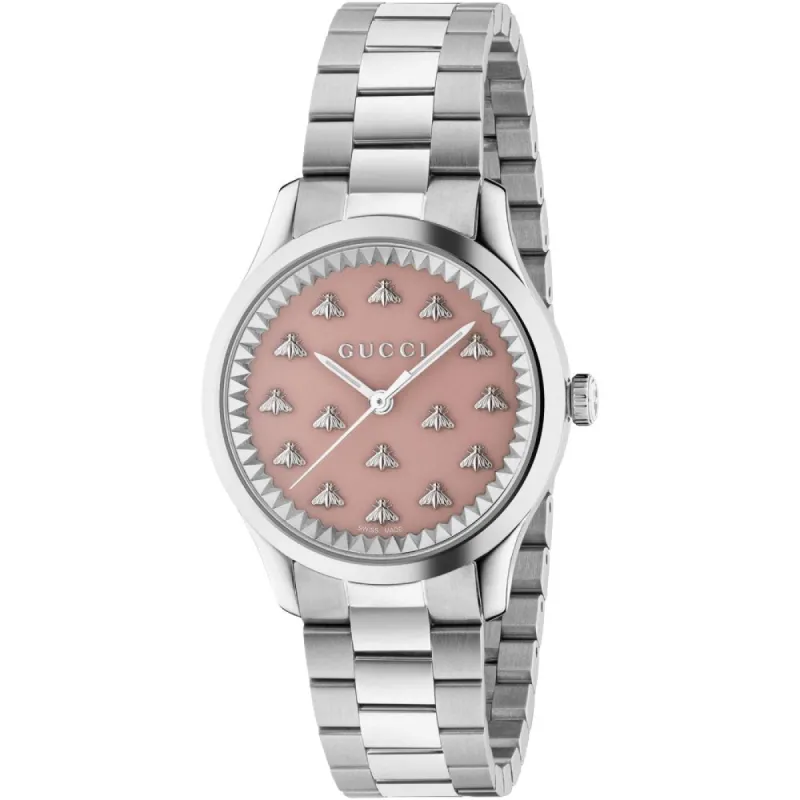 Gucci YA1265033 G-Timeless Pink Dial Ladies Watch sold by Watch & Watch