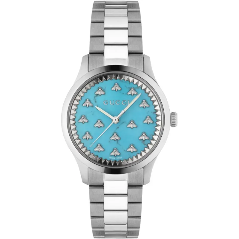 Gucci YA1265044 G-Timeless Turquoise Dial Unisex Watch sold by Watch & Watch