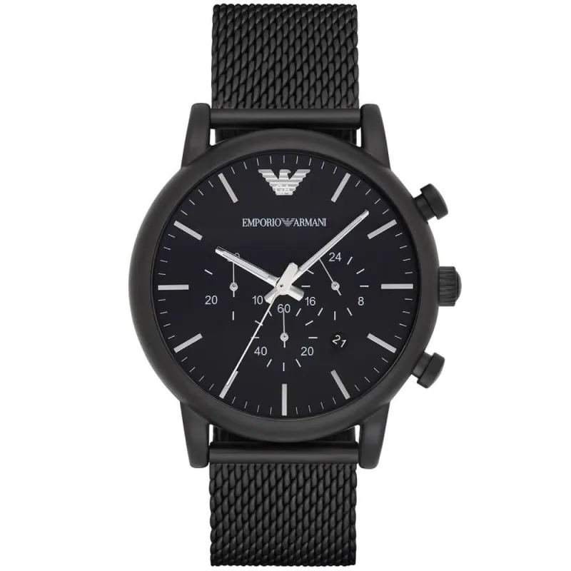 Emporio Armani AR1968 Black Dial Chronograph Men's Watch sold by Watch & Watch