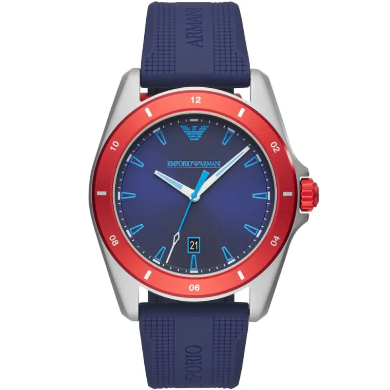 Emporio Armani AR11217 Blue Dial Men's Watch sold by Watch & Watch
