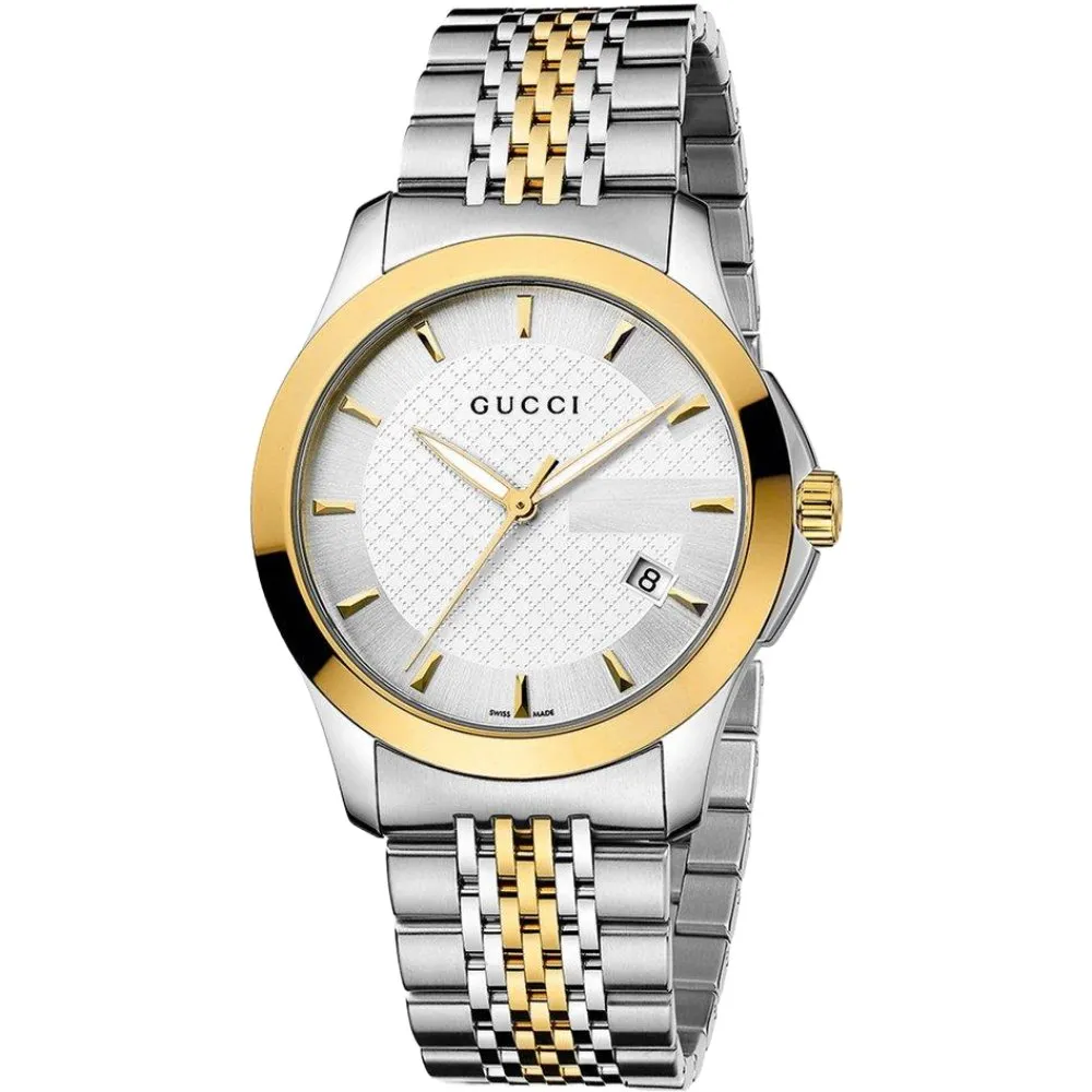 Gucci YA126409 G-Timeless Two-Tone Men's Watch sold by Watch & Watch