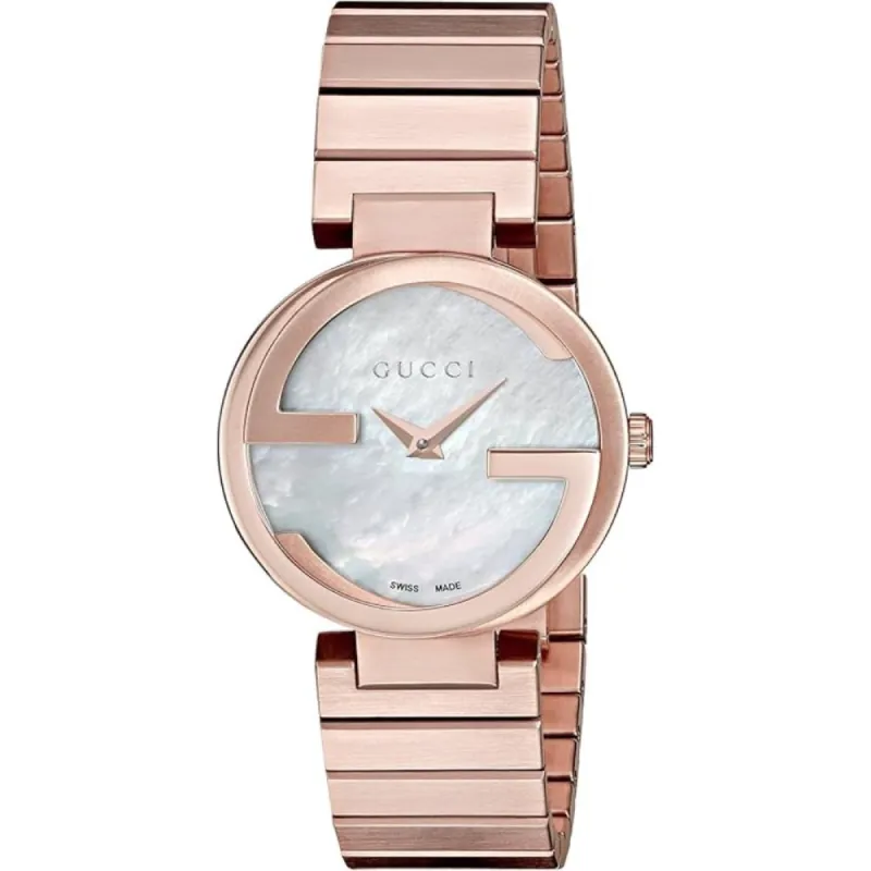 Gucci YA133515 Interlocking Mother of Pearl Dial Ladies Watch sold by Watch & Watch