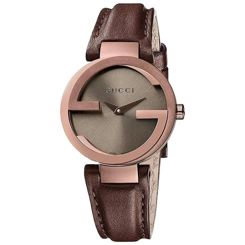 Gucci YA133504 Interlocking Brown Dial Ladies Watch sold by Watch & Watch