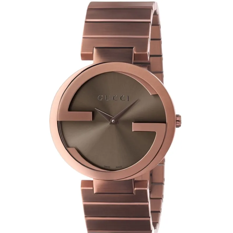 Gucci YA133317 Interlocking Brown Dial Unisex Watch sold by Watch & Watch
