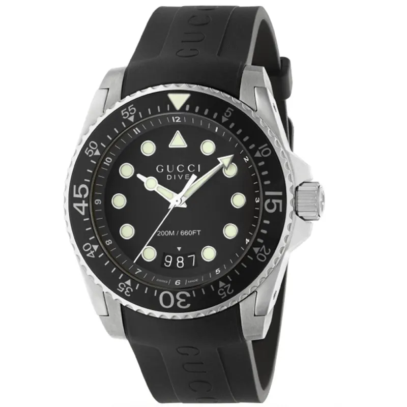Gucci YA136204B Dive Black Men's Watch sold by Watch & Watch