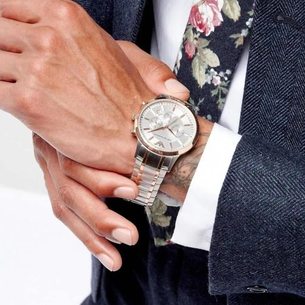 Emporio Armani AR11077 Men's Watch Renato Rose Gold sold by Watch & Watch product image thumbnail 4