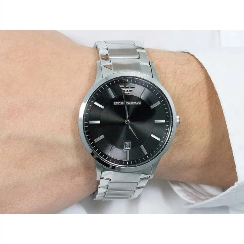 Emporio Armani AR2457 Men's Renato Watch Black sold by Watch & Watch product image thumbnail 4