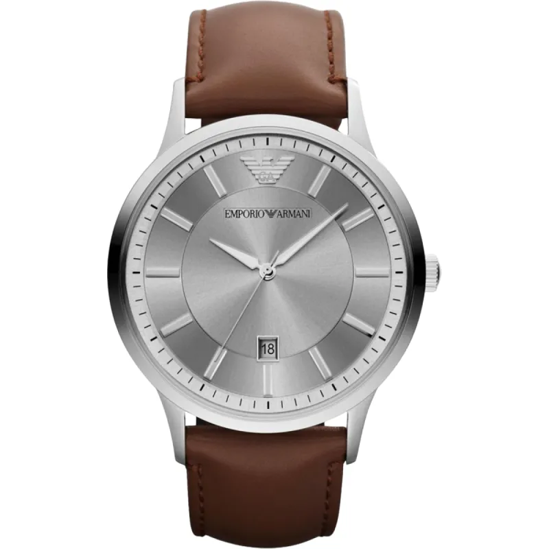 Emporio Armani AR2463 Classic Silver Dial Men's Watch sold by Watch & Watch