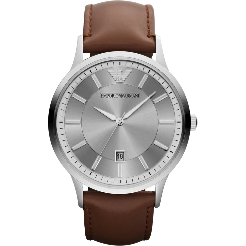 Emporio Armani AR2463 Classic Silver Dial Men's Watch sold by Watch & Watch