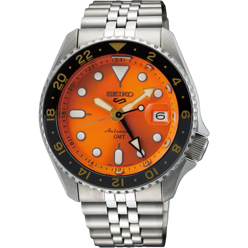 Seiko 5 Sports SSK005K1 SKX GMT Mikan Orange Automatic Men's Watch sold by Watch & Watch