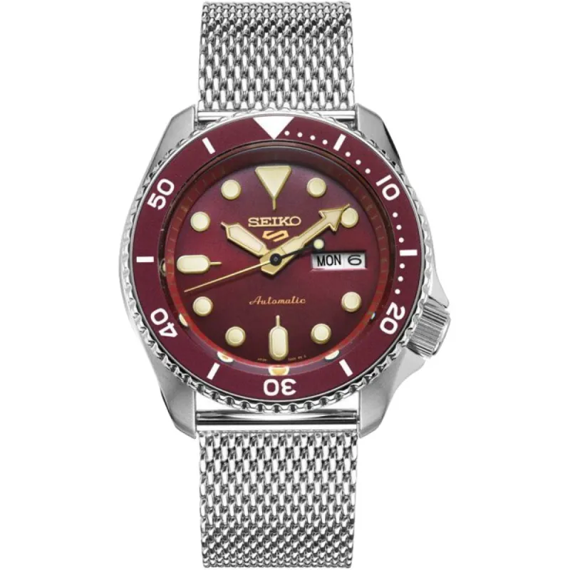 Seiko 5 Sports SRPD69K1 Red Dial Automatic Men's Watch sold by Watch & Watch