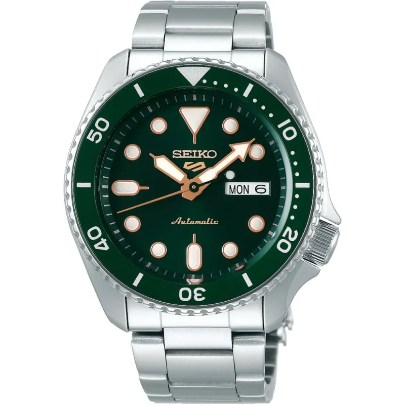 Seiko 5 Sports SRPD63K1 Green Dial Automatic Men's Watch sold by Watch & Watch