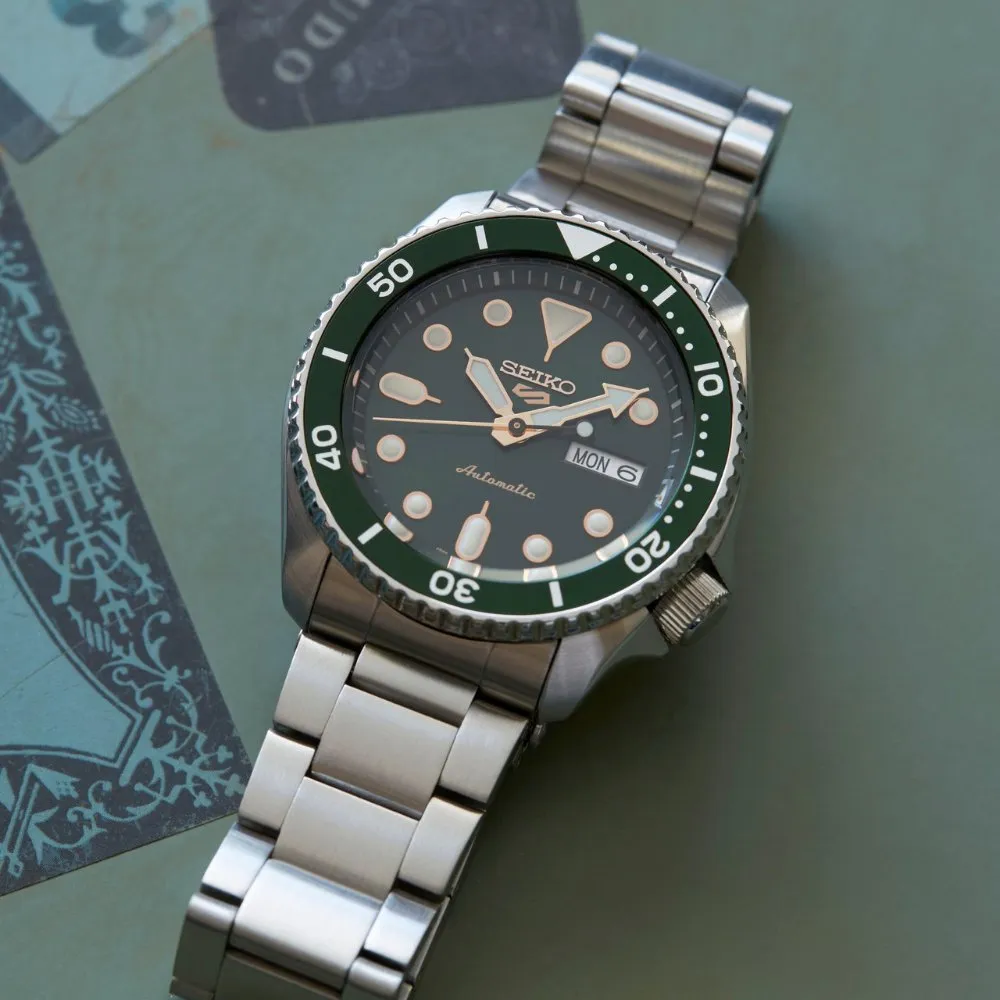 Seiko 5 Sports SRPD63K1 Green Dial Automatic Men's Watch sold by Watch & Watch product image thumbnail 2