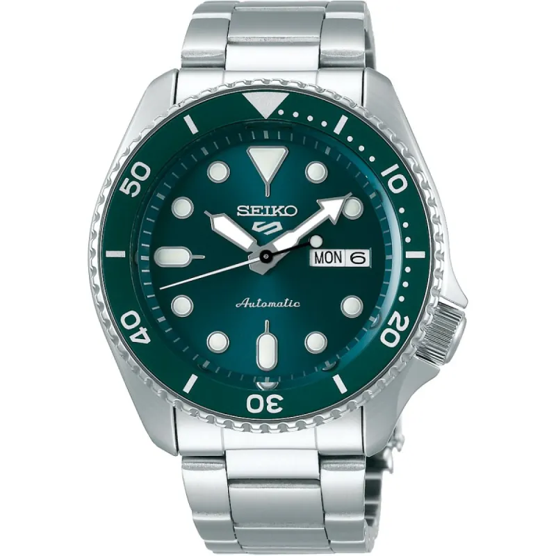 Seiko 5 Sports SRPD61K1 Green Dial Automatic Men's Watch sold by Watch & Watch