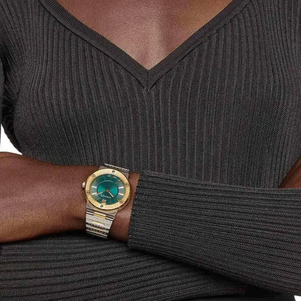 Versace VEVH00720 Greca Logo Two-Tone Green Ladies Watch sold by Watch & Watch product image thumbnail 4