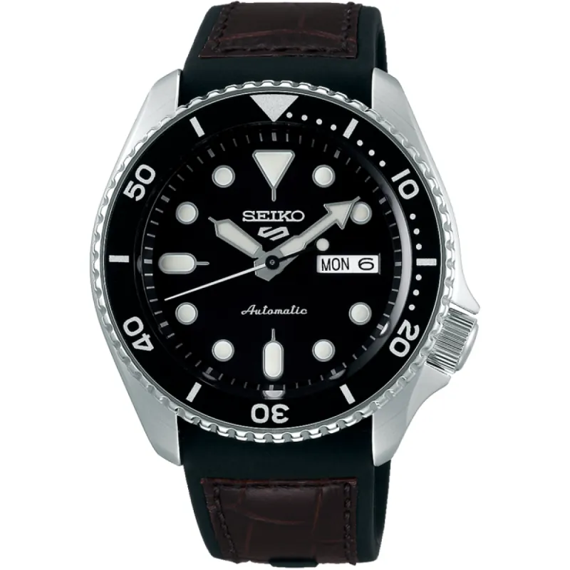 Seiko 5 Sports SRPD55K2 Black Dial Automatic Men's Watch sold by Watch & Watch