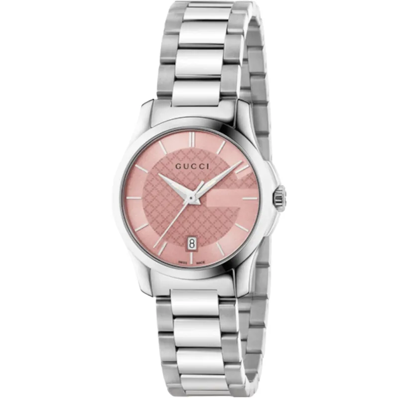 Gucci YA126524 G-Timeless Pink Dial Ladies Watch sold by Watch & Watch