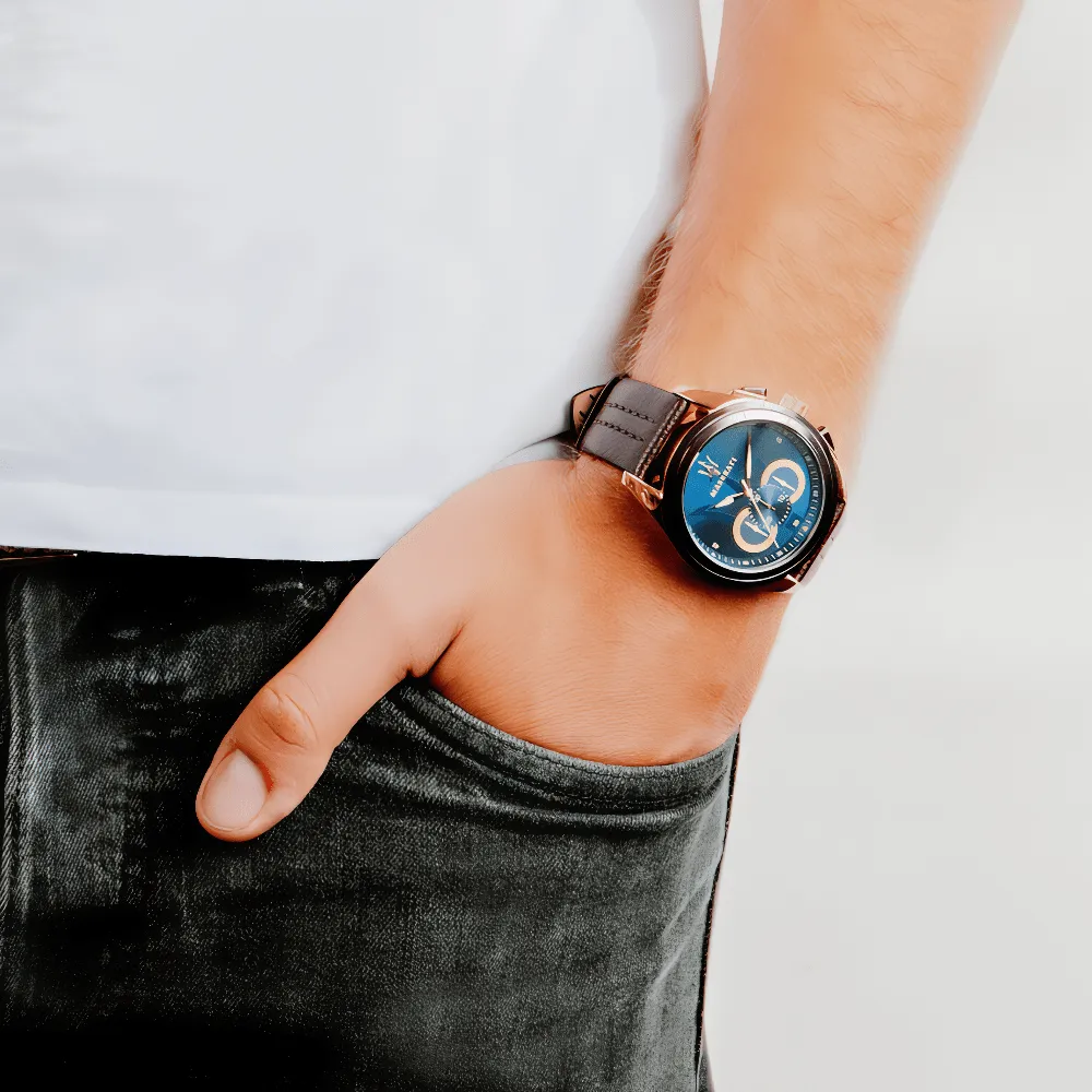 Maserati R8871612024 Traguardo Chronograph Blue Dial Men's Watch sold by Watch & Watch product image thumbnail 5