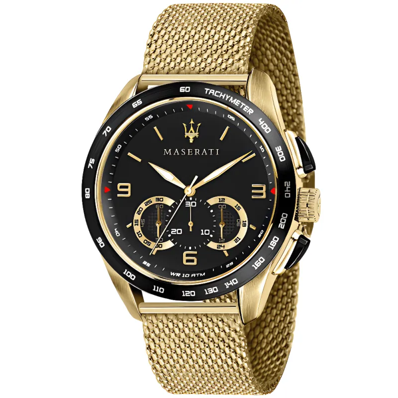 Maserati R8873612010 Traguardo Chronograph Black Dial Men's Watch sold by Watch & Watch