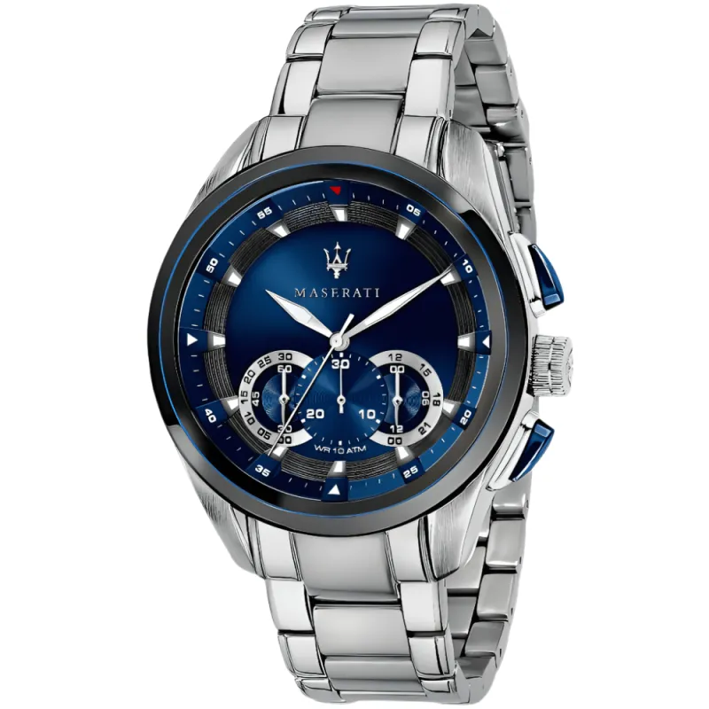 Maserati R8873612014 Traguardo Chronograph Blue Dial Men's Watch sold by Watch & Watch
