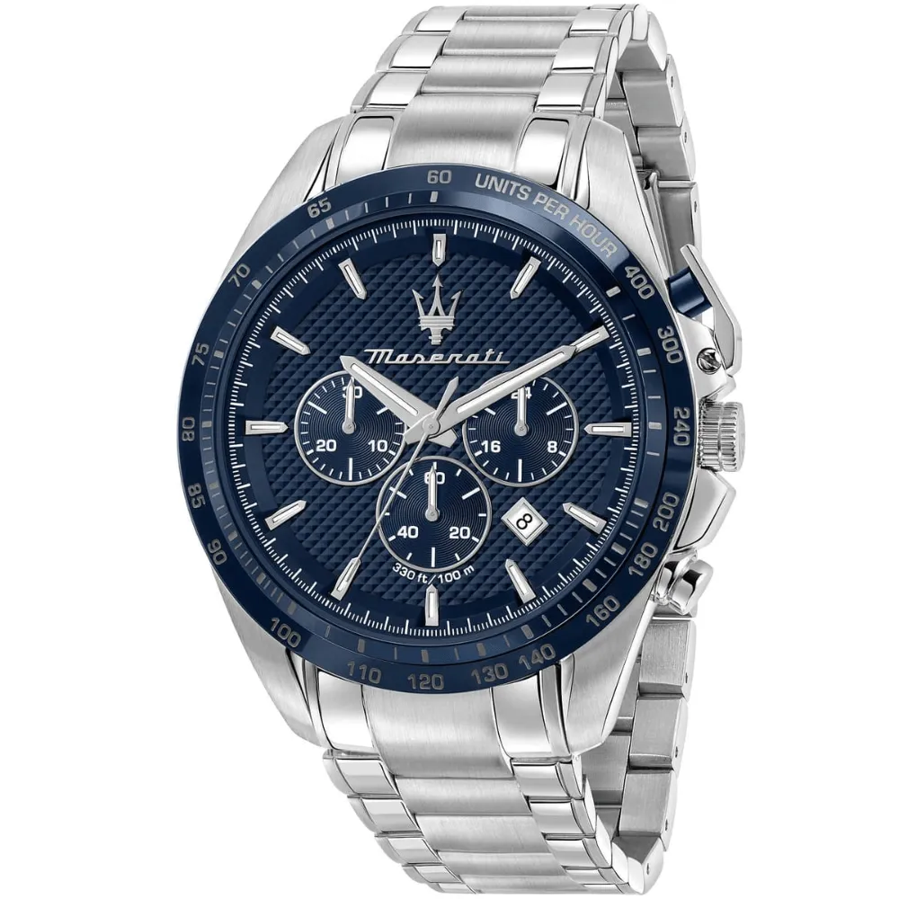 Maserati R8873612043 Traguardo Chronograph Blue Dial Men's Watch sold by Watch & Watch