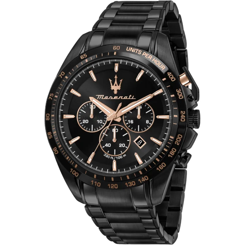 Maserati R8873612048 Traguardo Chronograph Black Dial Men's Watch sold by Watch & Watch