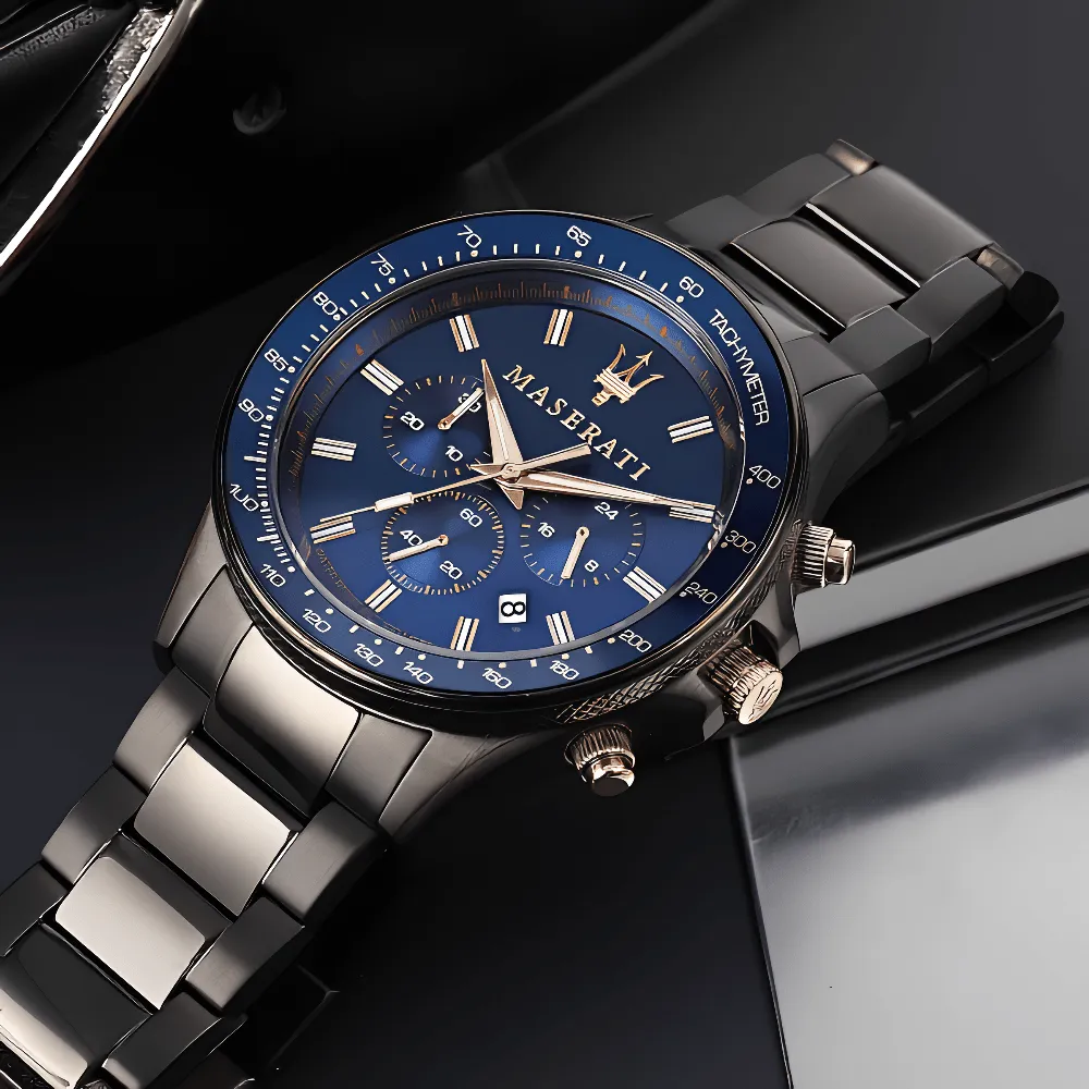 Maserati R8873640001 Sfida Chronograph Blue Dial Men's Watch sold by Watch & Watch product image thumbnail 5
