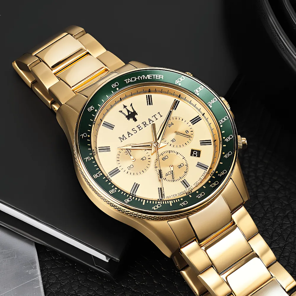 Maserati R8873640005 Sfida Chronograph Gold Dial Men's Watch sold by Watch & Watch product image thumbnail 5