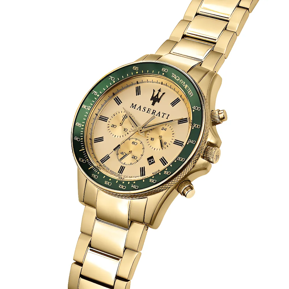 Maserati R8873640005 Sfida Chronograph Gold Dial Men's Watch sold by Watch & Watch product image thumbnail 3