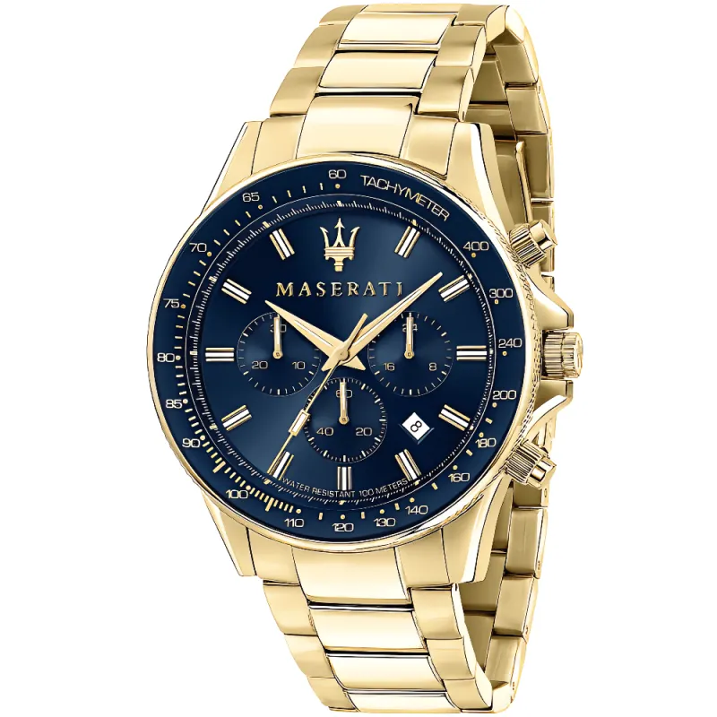 Maserati R8873640008 Sfida Chronograph Blue Dial Men's Watch sold by Watch & Watch