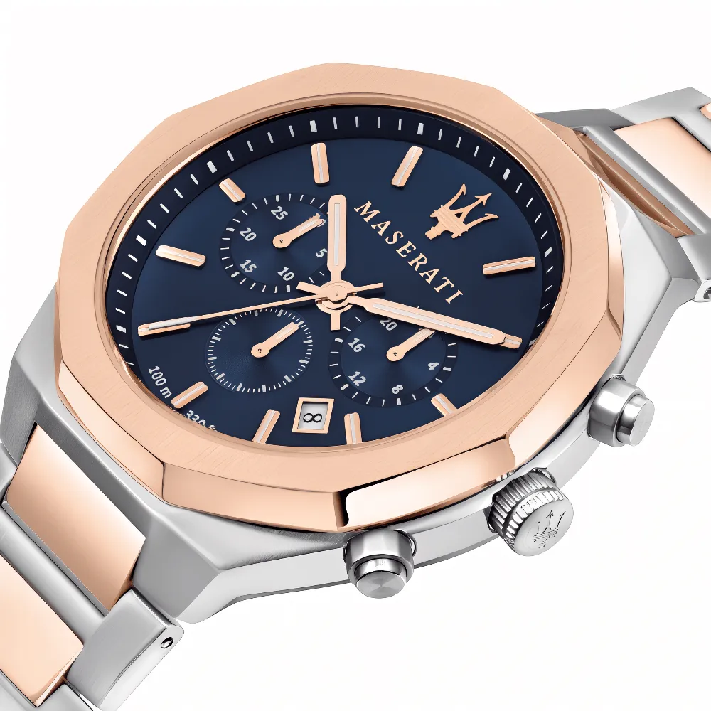 Maserati R8873642002 Stile Chronograph Two-Tone Men's Watch sold by Watch & Watch product image thumbnail 4