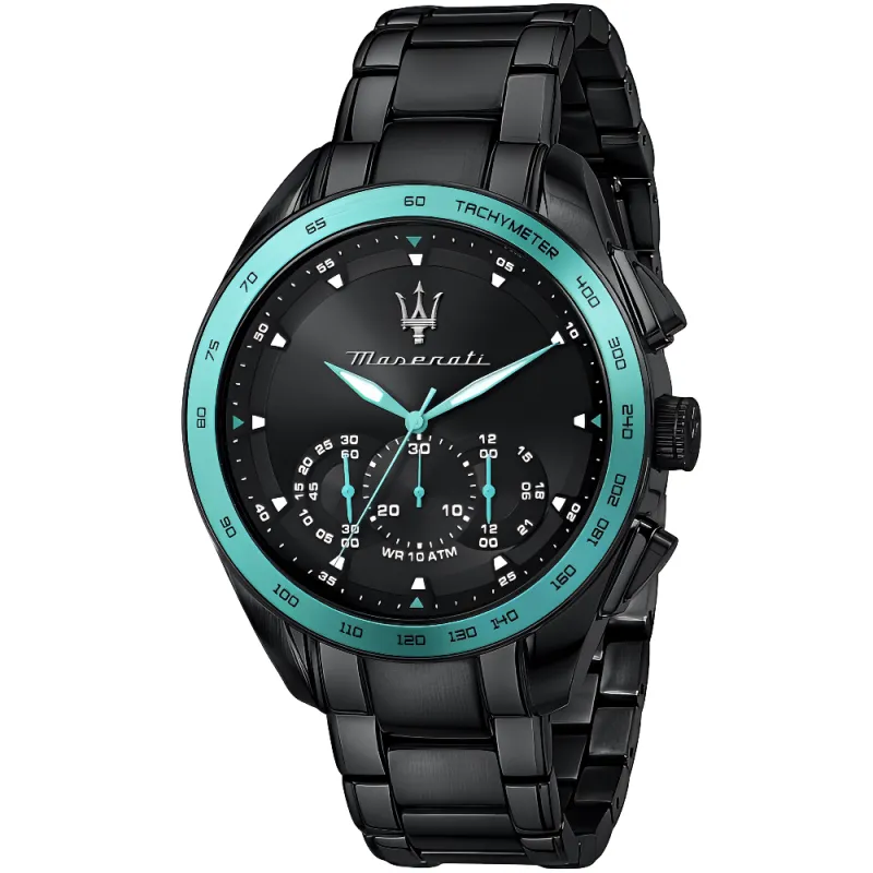 Maserati R8873644002 Traguardo Chronograph Black Dial Men's Watch sold by Watch & Watch