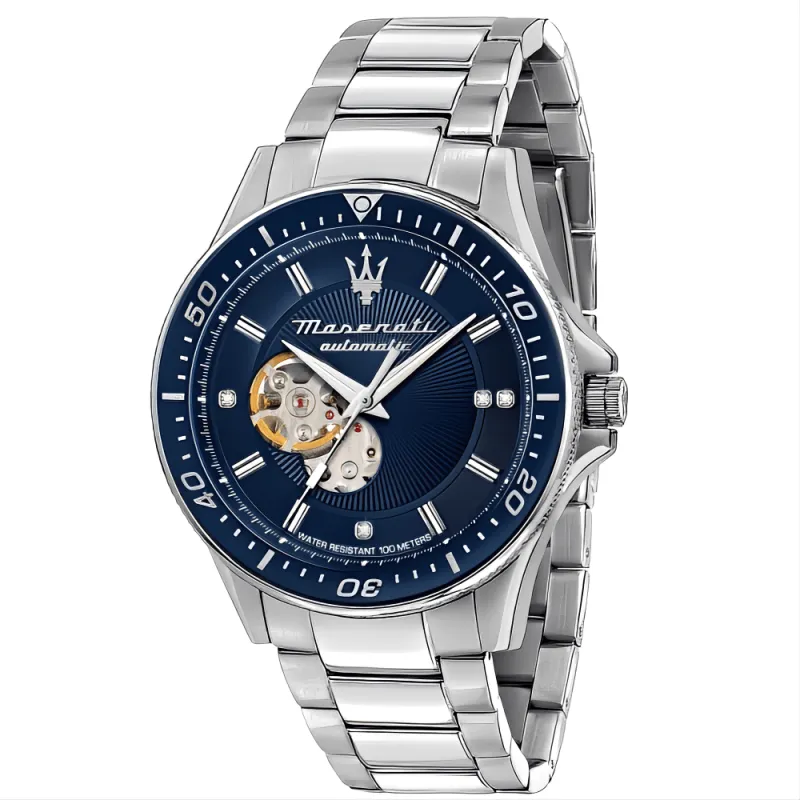 Maserati R8823140007 Sfida Automatic Blue Dial Men's Watch sold by Watch & Watch