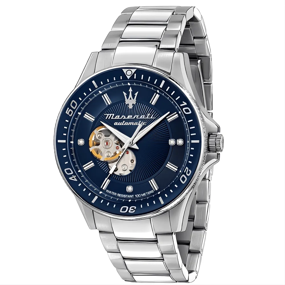 Maserati R8823140007 Sfida Automatic Blue Dial Men's Watch sold by Watch & Watch