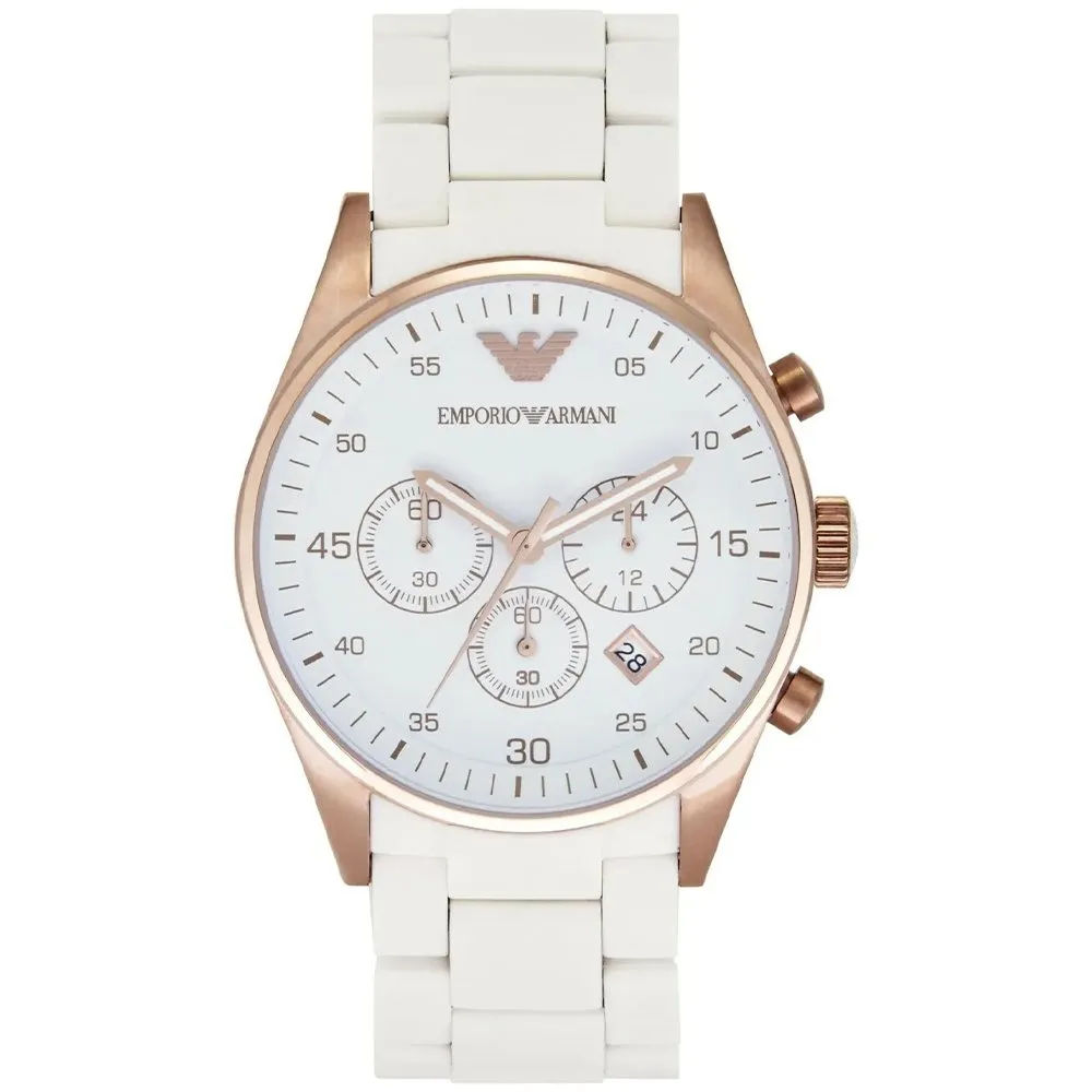 Emporio Armani AR5920 Ladies Sportivo Watch White sold by Watch & Watch
