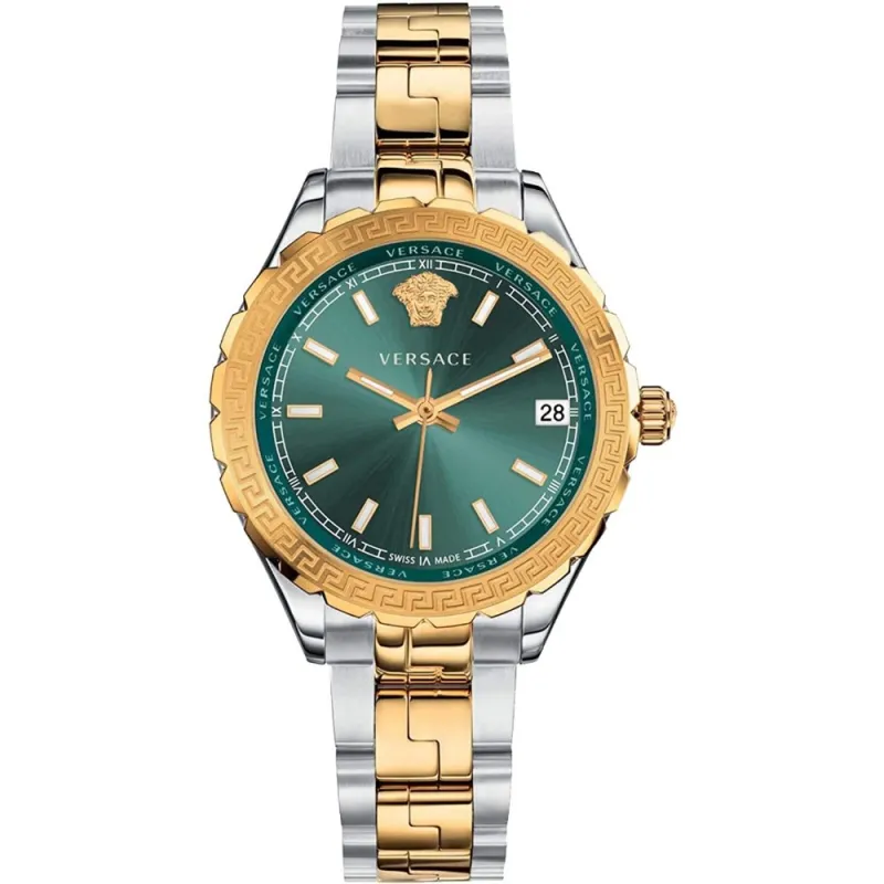 Versace V12050015 Hellenyium Two-Tone Green Ladies Watch sold by Watch & Watch