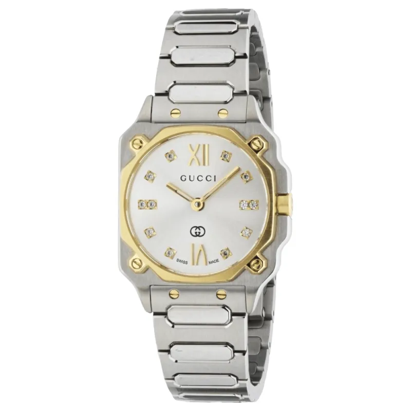 Gucci YA166503 G-Flat Silver Dial Ladies Watch sold by Watch & Watch