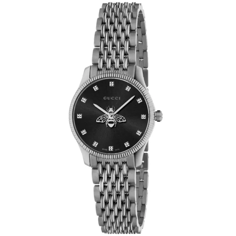 Gucci YA1265020 G-Timeless Black Dial with Bee Ladies Watch sold by Watch & Watch
