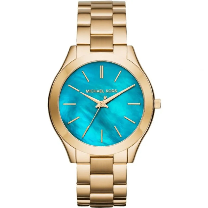 Michael Kors MK3492 Slim Runway Blue Dial Ladies Watch sold by Watch & Watch