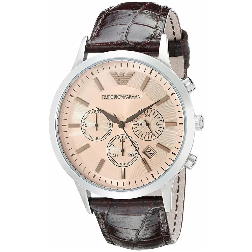 Emporio Armani AR2433 Chronograph Beige Dial Men's Watch sold by Watch & Watch product image thumbnail 3