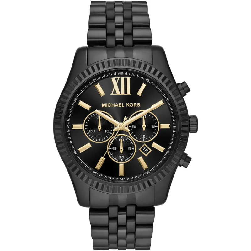 Michael Kors MK8603 Lexington Chronograph Black Dial Men's Watch sold by Watch & Watch