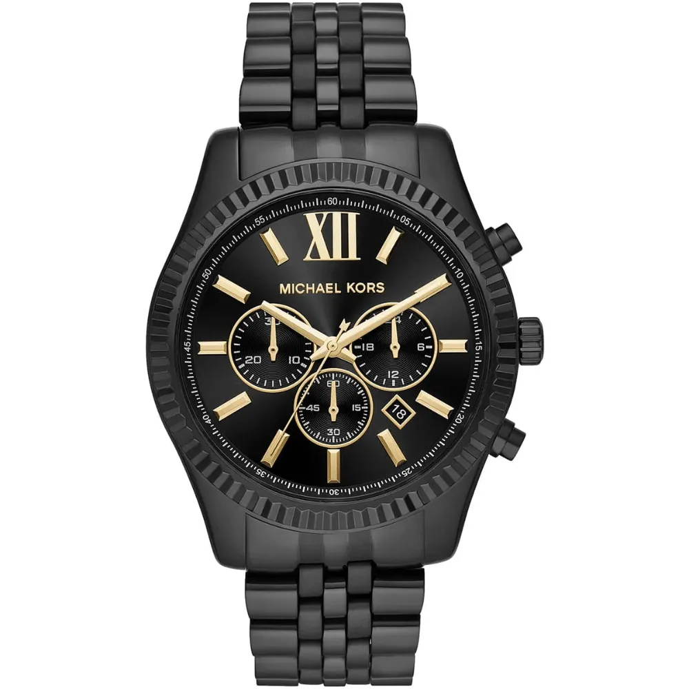 Michael Kors MK8603 Lexington Chronograph Black Dial Men's Watch sold by Watch & Watch