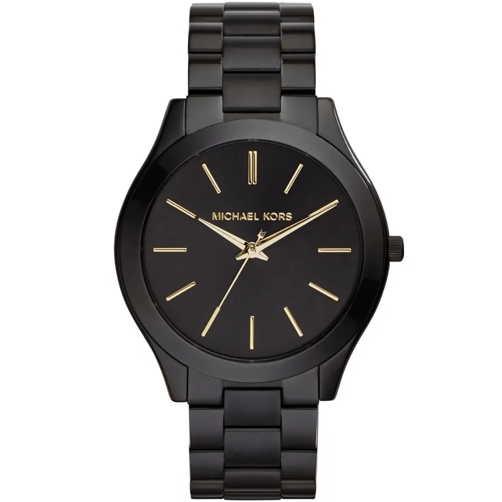 Michael Kors MK3221 Slim Runway Black Dial Ladies Watch sold by Watch & Watch
