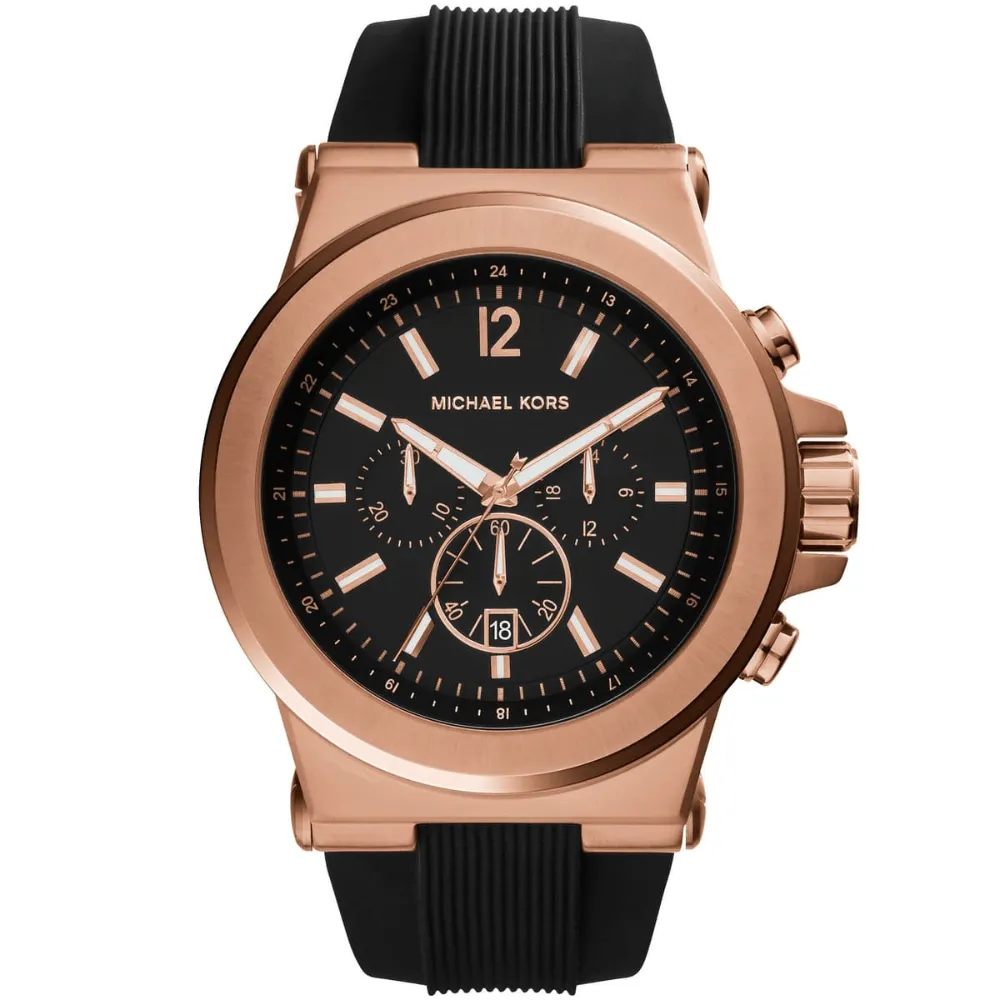 Michael Kors MK8184 Dylan Chronograph Black Dial Men's Watch sold by Watch & Watch