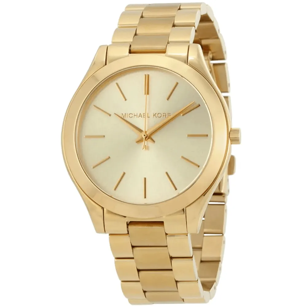 Michael Kors MK3179 Slim Runway Gold Dial Ladies Watch sold by Watch & Watch product image thumbnail 3