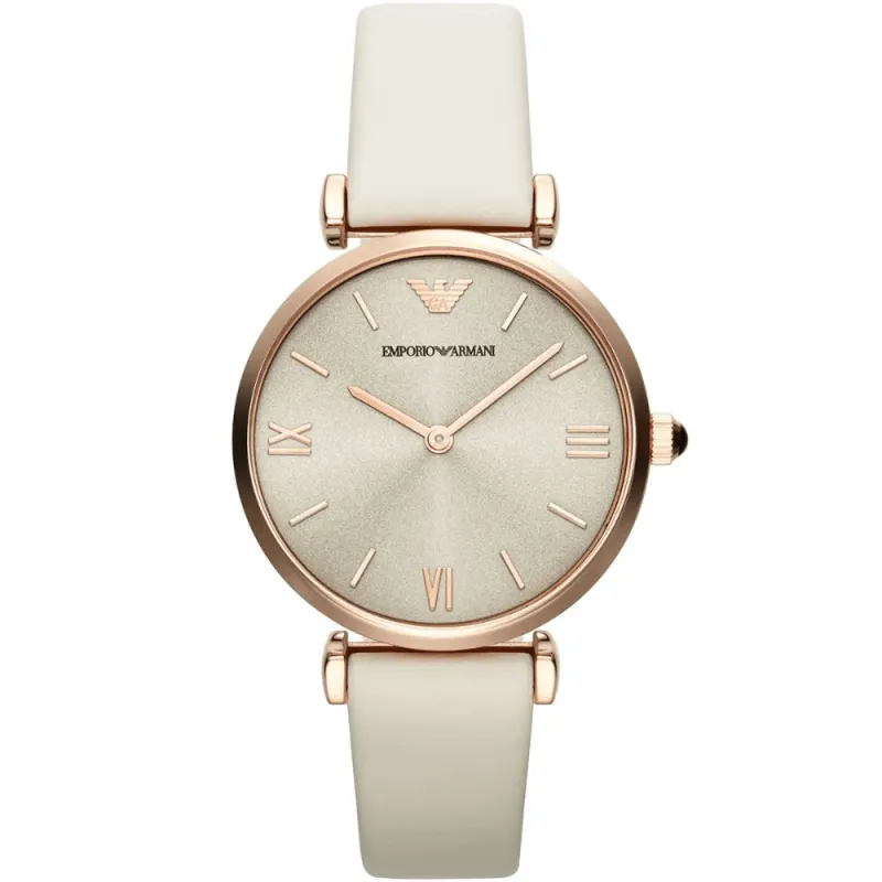 Emporio Armani AR1769 Retro Beige Dial Ladies Watch made by Emporio Armani