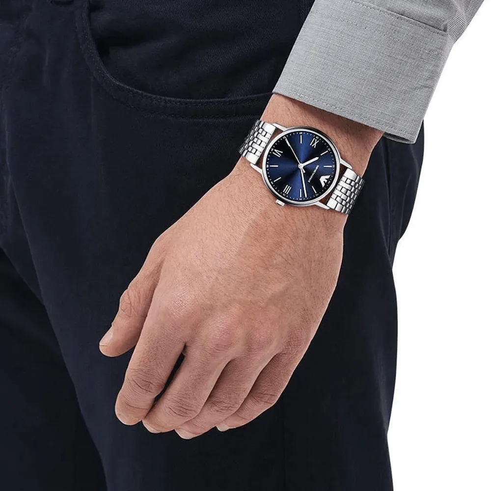 Emporio Armani AR80010 Blue Dial Men's Watch sold by Watch & Watch product image thumbnail 4