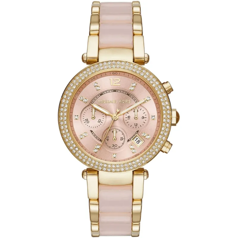 Michael Kors MK6326 Parker Pink Dial Ladies Watch sold by Watch & Watch