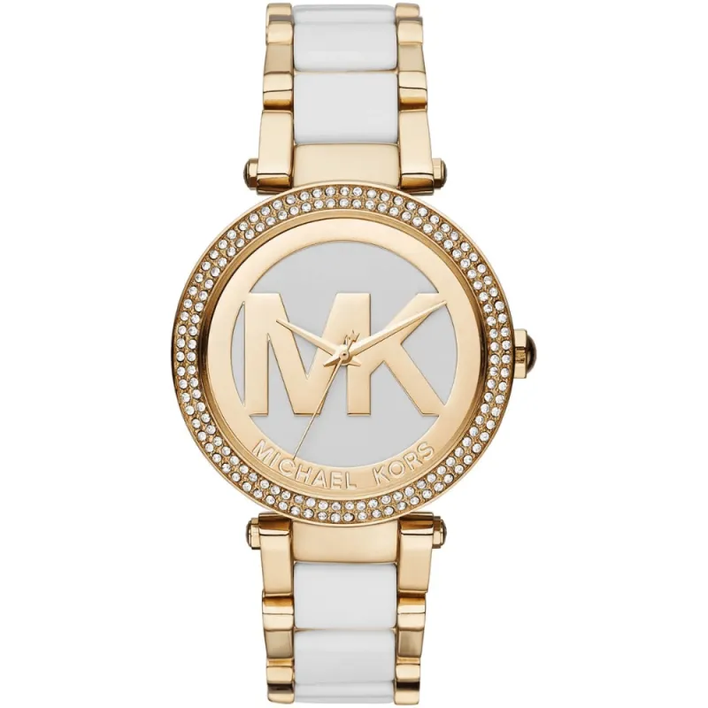Michael Kors MK6313 Parker White Dial Ladies Watch sold by Watch & Watch